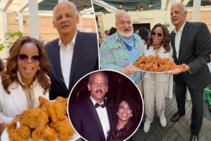 Oprah Winfrey makes rare appearance with longtime partner Stedman Graham at talk show anniversary party
