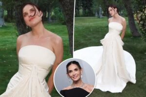 Tallulah Willis’ Balenciaga wedding dress borrowed a detail from Demi Moore
