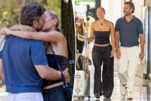 Joshua Jackson and model Olivia Burgess confirm dating rumors with steamy makeout session