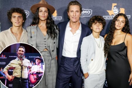 Matthew McConaughey and wife Camila Alves make rare appearance with 3 kids