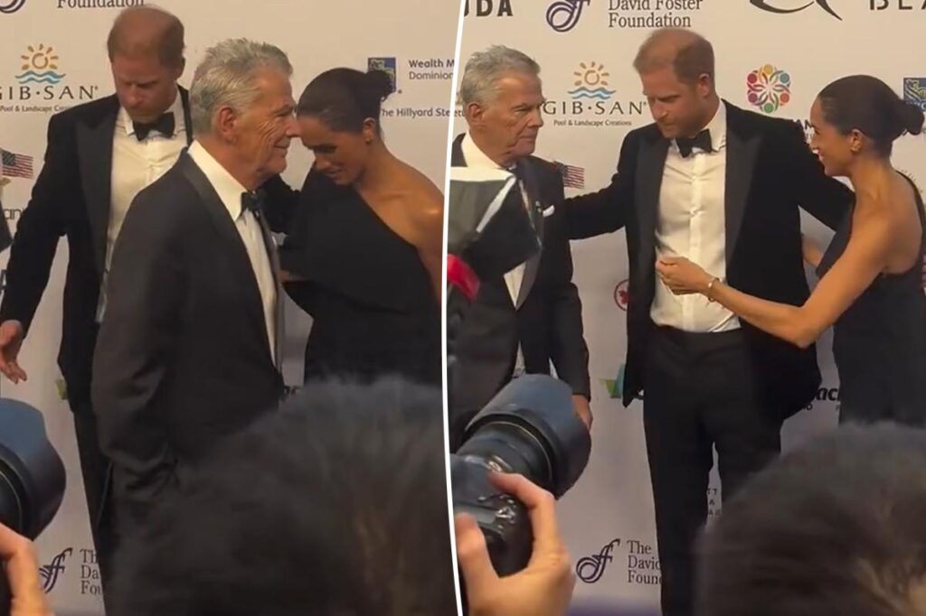 Meghan Markle suffers awkward exchange with David Foster in viral video