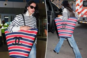 Dua Lipa’s gigantic Chanel bag tests the limits of carry-on luggage