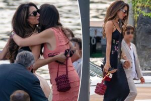 We’re digging Amal Clooney’s ‘flower pot’ bag — shop the look