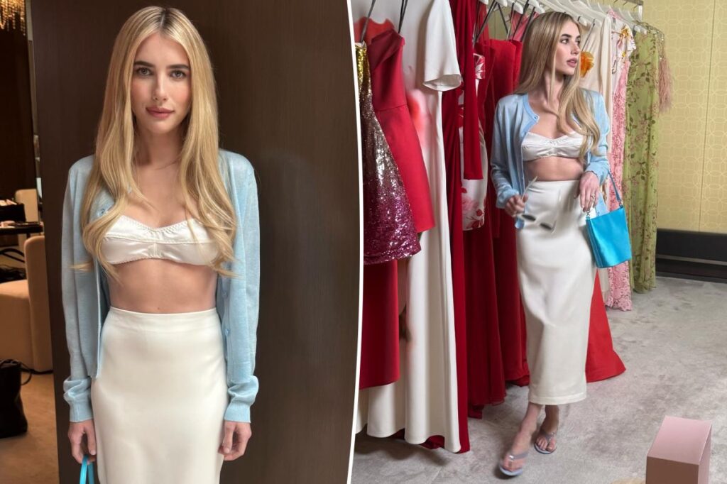 Emma Roberts gave BaubleBar custom tote bags to her bridesmaids