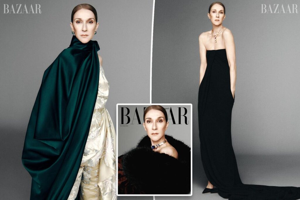 Céline Dion covers Harper’s Bazaar in Bulgari jewels and fur