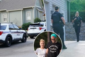 Cops seen arriving to Hayden Panettiere’s boyfriend Brian Hickerson’s family home days after actress’ death