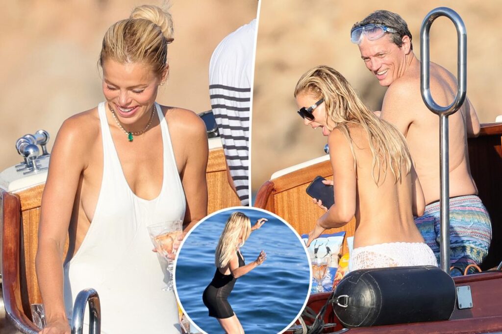 Brooks Nader pokes fun at viral moment she ditched bikini top in front of her dad