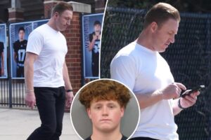 Kroy Biermann steps out for first time since teen son KJ’s sexual assault arrest