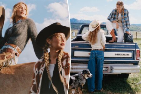 Bella Hadid helps Gigi launch Guest in Residence denim with cowgirl photo shoot