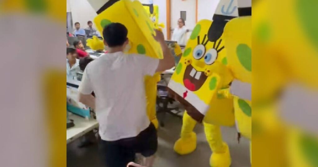 US content creator raids alleged scam call centre in India with army of SpongeBob mascots, Lifestyle News