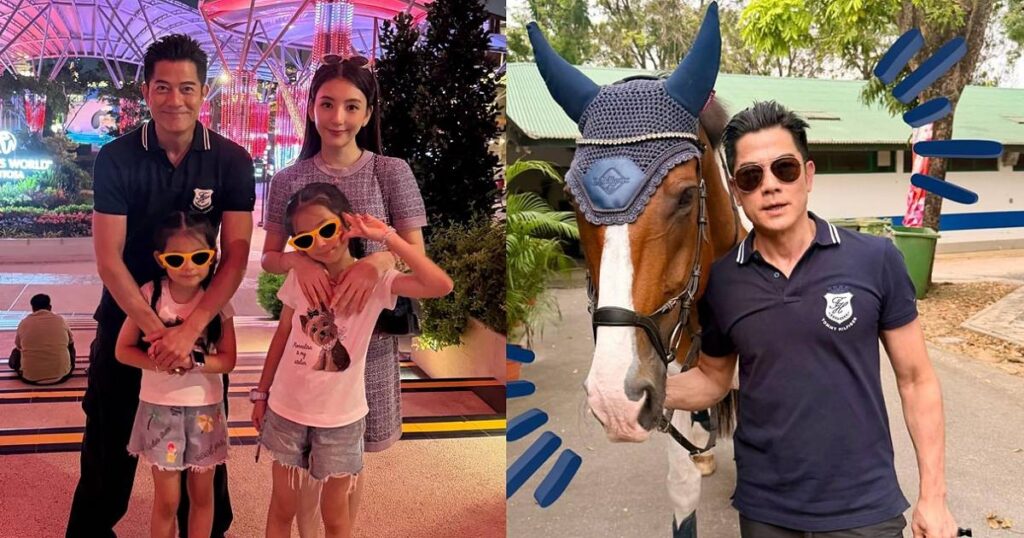 Aaron Kwok and wife conclude Singapore vacation with photo dump, including visit to Bukit Timah Saddle Club, Entertainment News