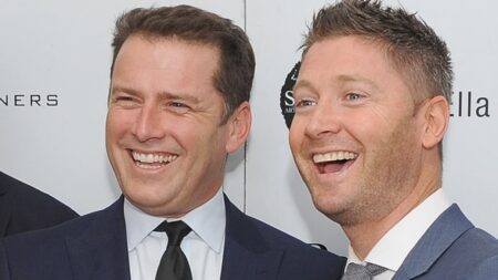 Karl Stefanovic finally appears to confirm he ‘hit Clarkey’ during infamous Noosa Brawl with cricketer Michael Clarke and says he has no regrets