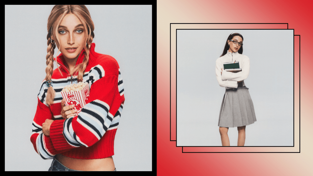 Emma Chamberlain Fronts J.Crew’s Fall Campaign With a “Tiny” Take on Its Heritage Rollneck Sweater