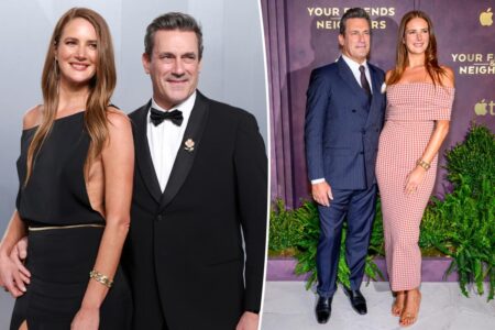 Jon Hamm is expecting first baby with pregnant wife Anna Osceola