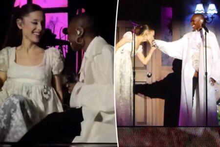 Ariana Grande and ‘Wicked’ co-star Cynthia Erivo squash feud rumors with ‘Eternal Sunshine’ tour duet