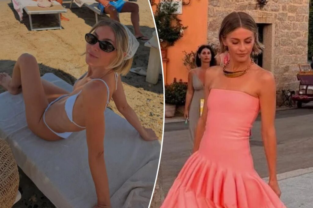 Julianne Hough flaunts her toned figure in bikinis as she shares Sardinia trip photos