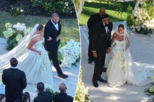 Jordyn Woods wears Old Hollywood-inspired wedding dress to marry Karl-Anthony Towns