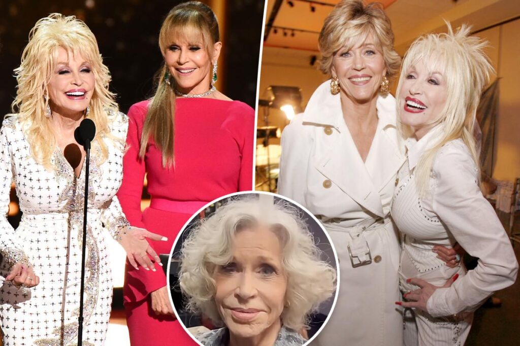 Jane Fonda chokes up mourning ‘9 to 5’ co-star Dolly Parton’s death