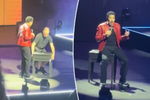 See the moment Lionel Richie needed to sit down mid-concert hours before ICU hospitalization