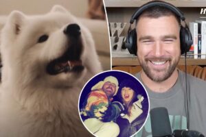 Travis Kelce gushes about his and Taylor Swift’s dog, Wendy, for first time in ‘New Heights’ return