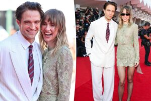 Robert Pattinson, Suki Waterhouse kiss at Venice Film Festival