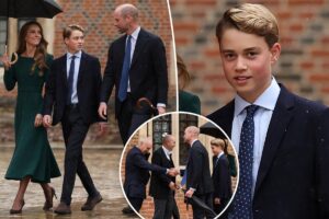 Prince William and Kate Middleton drop off Prince George, 13, for first day at Eton College