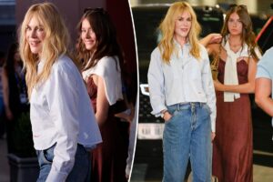 Nicole Kidman and daughter Faith Margaret coordinate in Chanel at US Open
