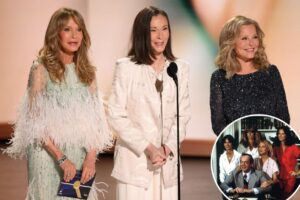 ‘Charlie’s Angels’ vets honor Farrah Fawcett in 2026 Emmys reunion