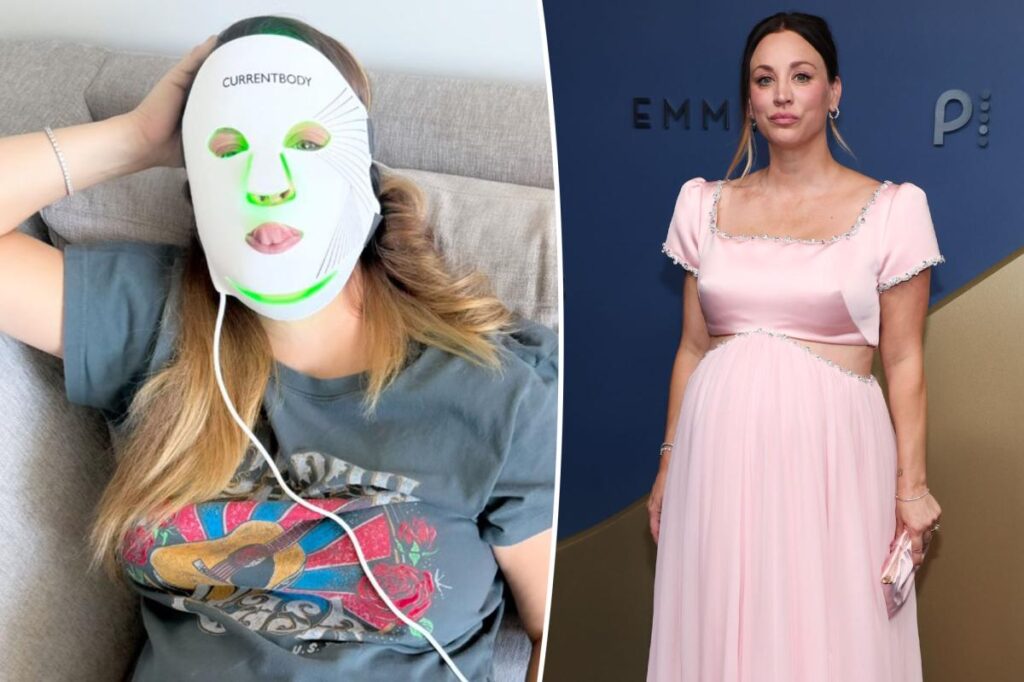 Kaley Cuoco’s Emmys 2026 prep included the new CurrentBody Series 3 LED Face Mask