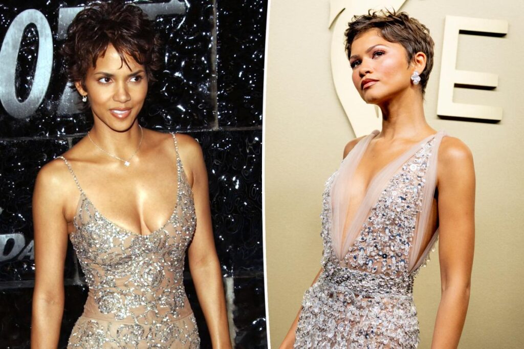Halle Berry reacts to inspiring Zendaya’s Emmy 2026 red carpet look