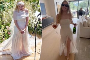 Emma Roberts says she has no regrets about her Monique Lhuillier wedding dress