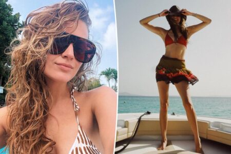 Kelsea Ballerini flaunts her abs in red bikini as she rings in her 33rd birthday