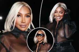 Nene Leakes wears see-through top and shorts to Luar’s NYFW show