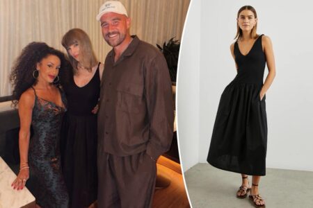 Taylor Swift wears Rails dress for Travis Kelce dinner date in Kansas City