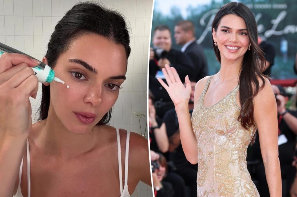 Kendall Jenner uses Anua PDRN Hyaluronic Acid moisturizing cream