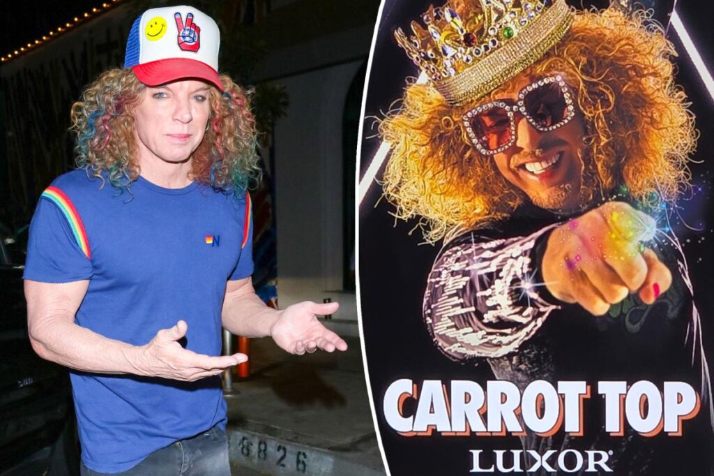 Carrot Top’s Las Vegas shows thrown into uncertainty amid hospitalization