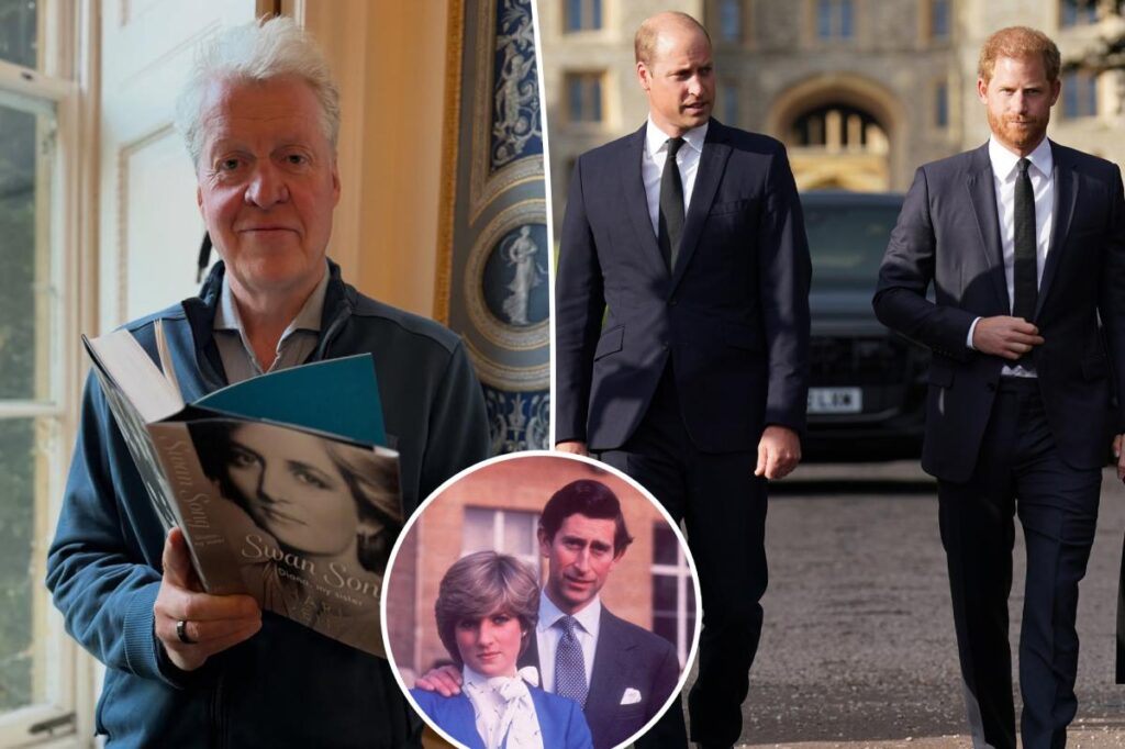 Princess Diana’s brother says his bombshell claims against King Charles following her death will ‘not be a surprise’ to nephews William and Harry