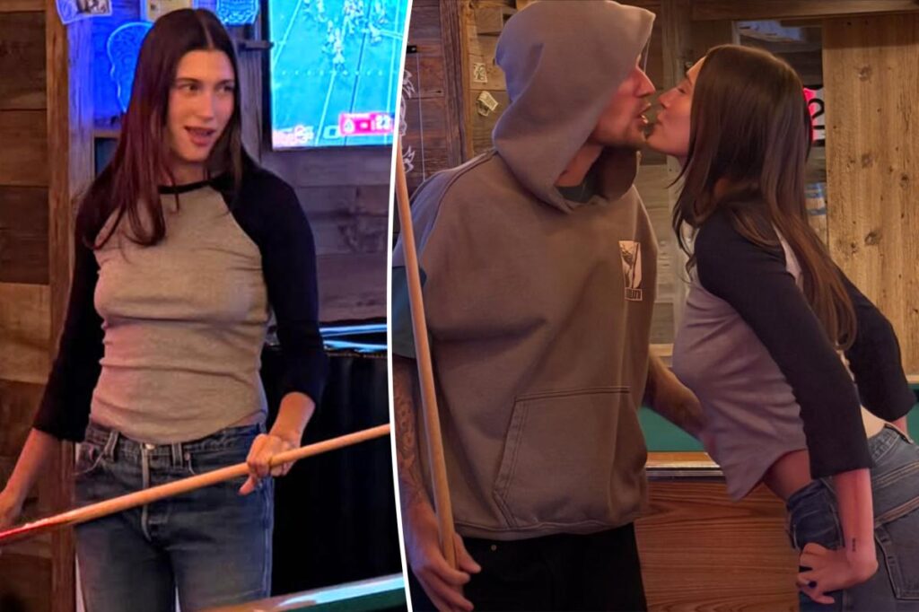 Hailey Bieber wore a $68 Cou Cou T-shirt for date night with Justin