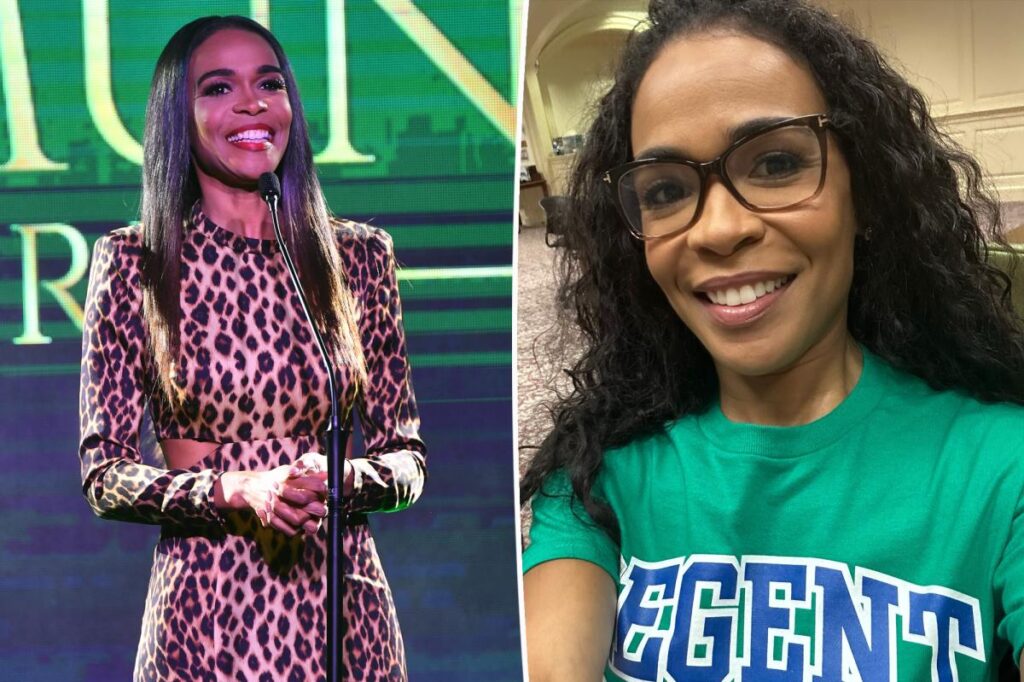 Michelle Williams back in college studying psychology at 47