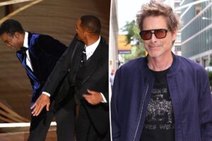 Rob Lowe admits he was ‘the only person happy’ when Will Smith slapped Chris Rock at Oscars