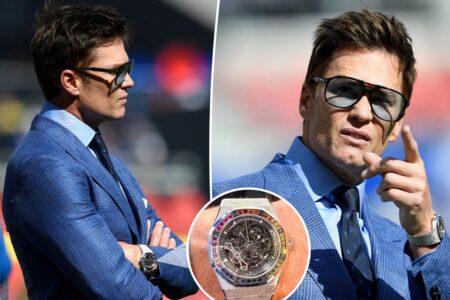 Tom Brady flashes rare rainbow watch worth half a million dollars at Chargers vs. Bills game