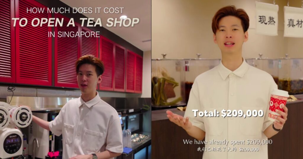 $209k just to open: Tea shop founder breaks down cost of opening a store in Singapore, Lifestyle News