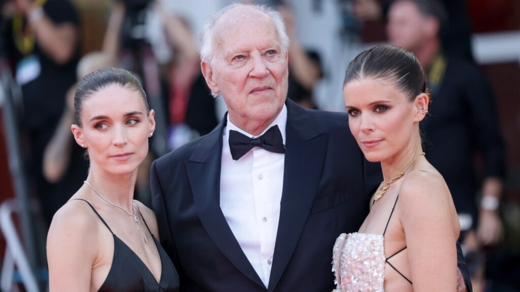 Werner Herzog Kate and Rooney Mara Talk Bucking Fastard Venice 2026