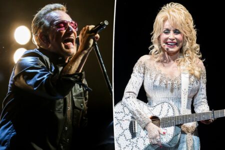 Dolly Parton got off bed rest to record final song with U2, Bono reveals