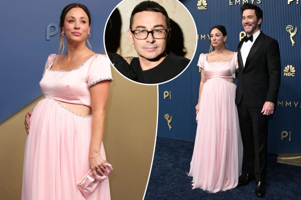 Christian Siriano on designing pregnant Kaley Cuoco’s ‘sexy’ Emmys 2026 dress