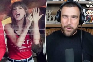 Travis Kelce reacts to Taylor Swift’s viral ‘that’s my husband!’ moment at Chiefs game