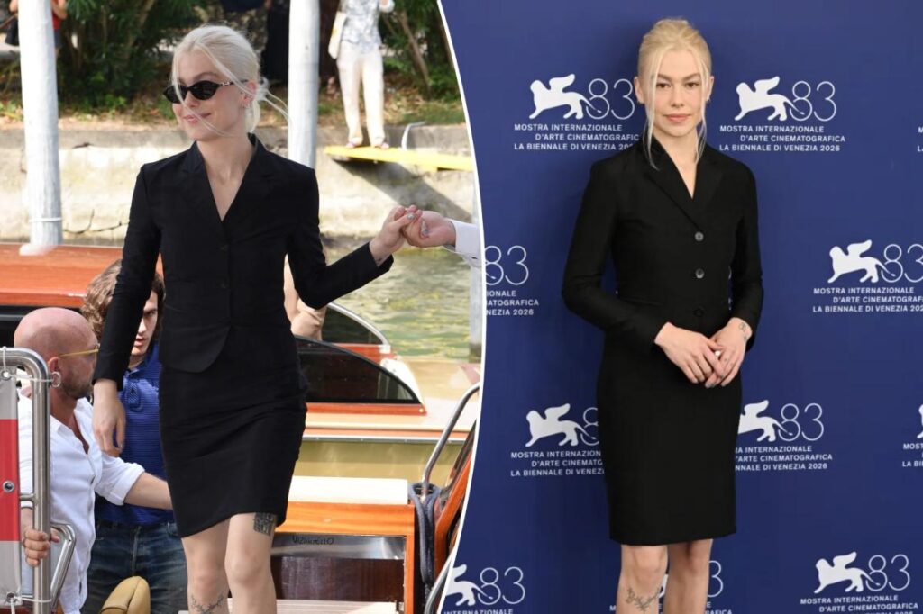 ‘Primetime’ star Phoebe Brigers shows off leg hair at Venice Film Festival 2026