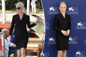 ‘Primetime’ star Phoebe Brigers shows off leg hair at Venice Film Festival 2026