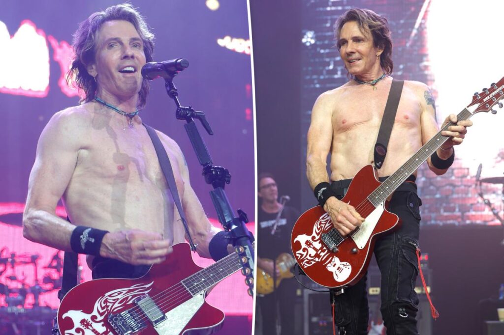 Shirtless Rick Springfield, 77, shows off toned body at Las Vegas concert